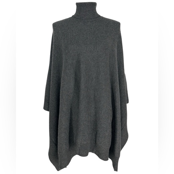Ralph Lauren Sweaters - RALPH LAUREN / Charcoal Gray 100% Cashmere Poncho / Size XSS